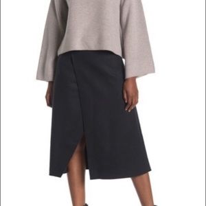 Club Monaco A-Line Wool Cutaway Skirt